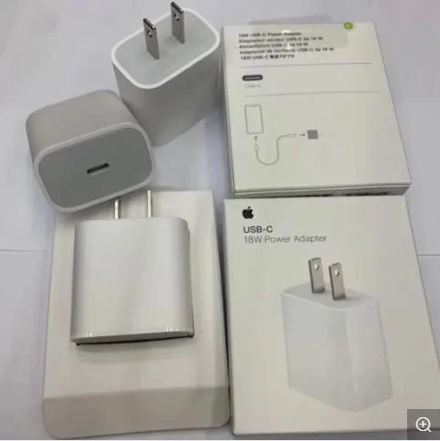 for iPhone 18W EU Plug Charger Pd 18W USB-C Power Adapter for iPhone 11 PRO/12 PRO Max Fast Charger