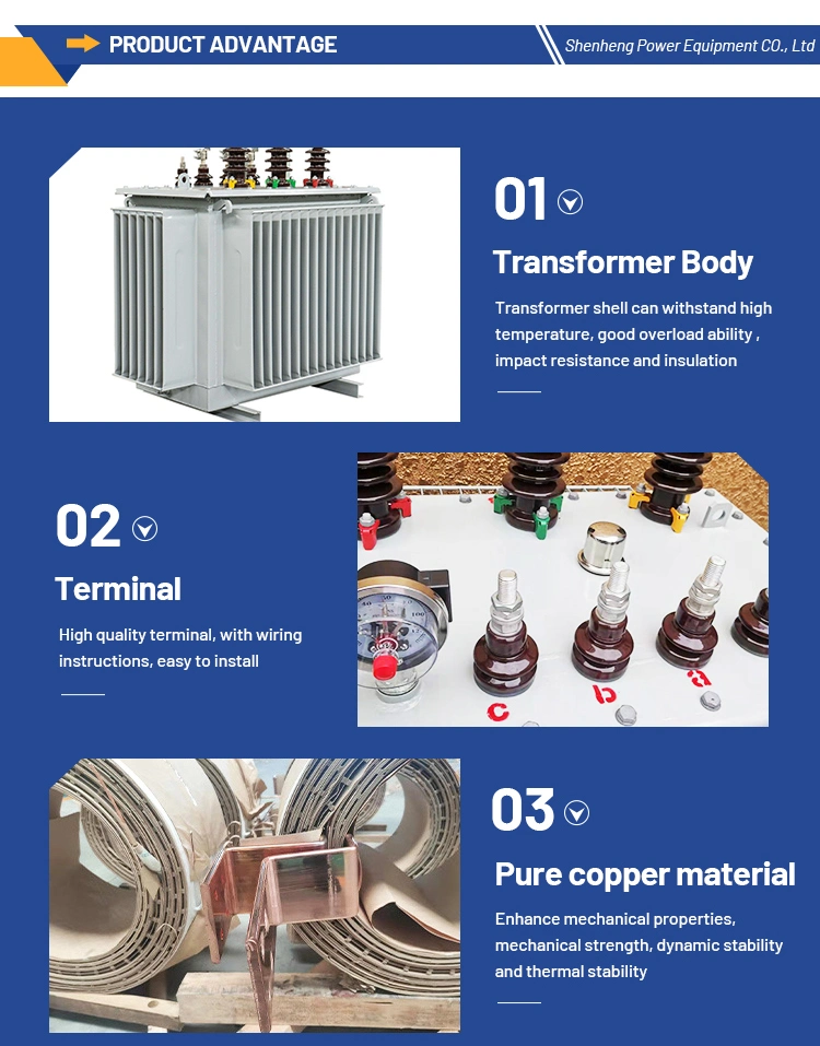 11kv /500kVA Three Phase Outdoor Type Power Distribution Electrical Transformer Oil Immersed Transformer